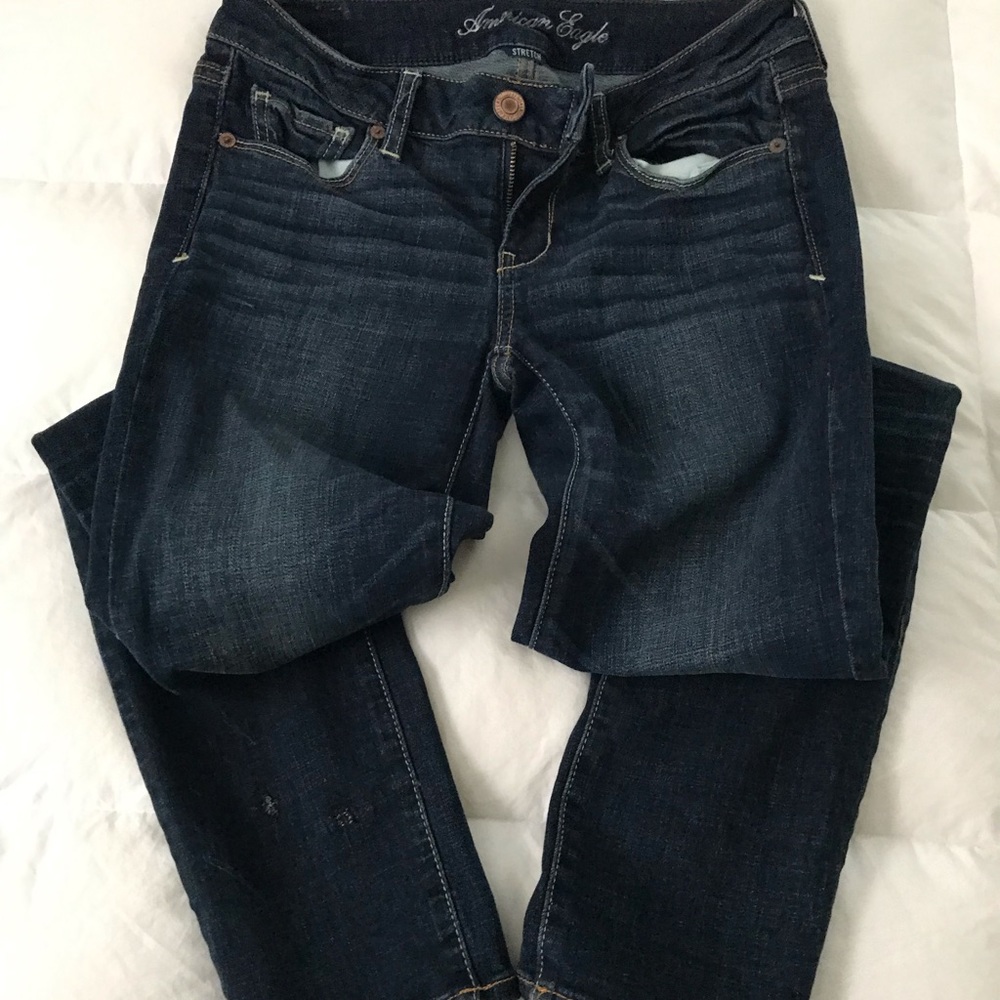 Women’s size 4 long skinny jeans - American Eagle